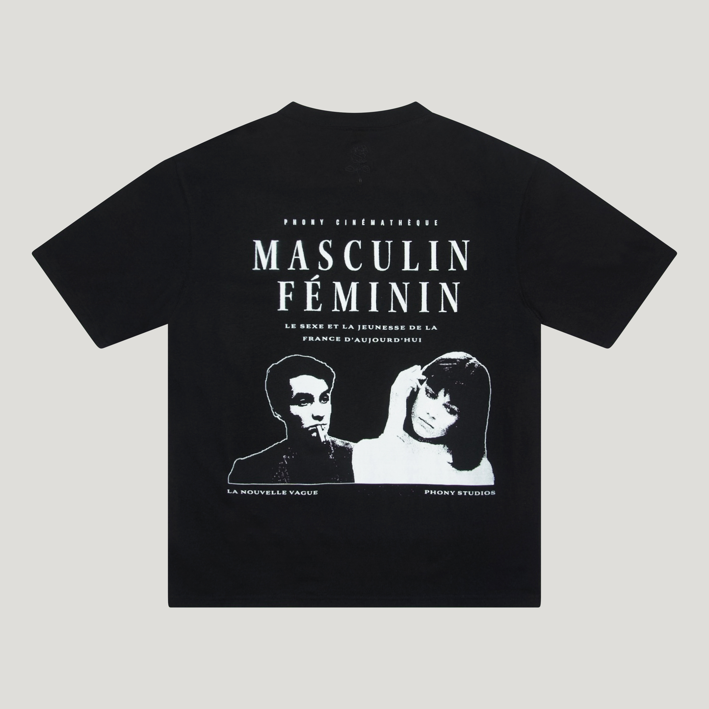 French New Wave - Black Organic Cotton Short Sleeve