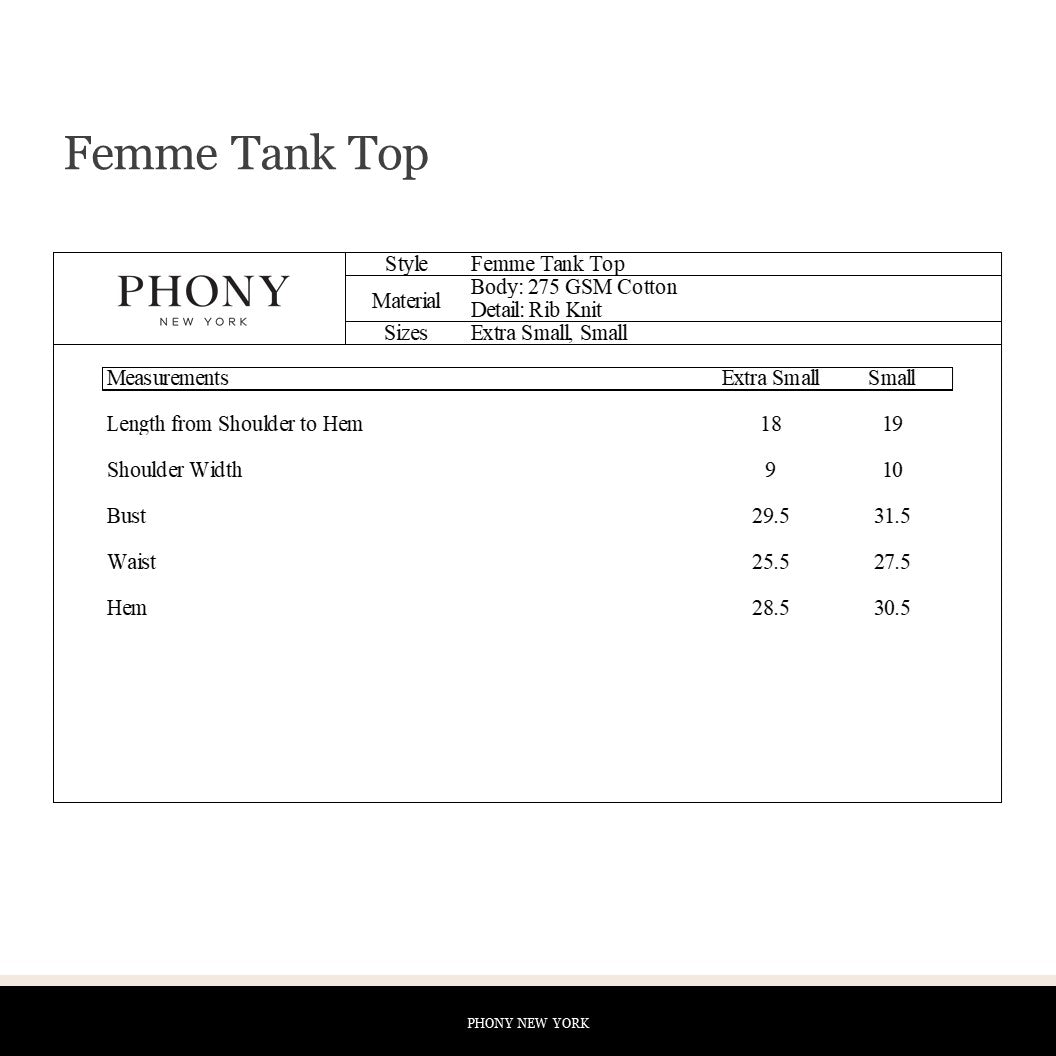 Femme Black Cotton Tank
