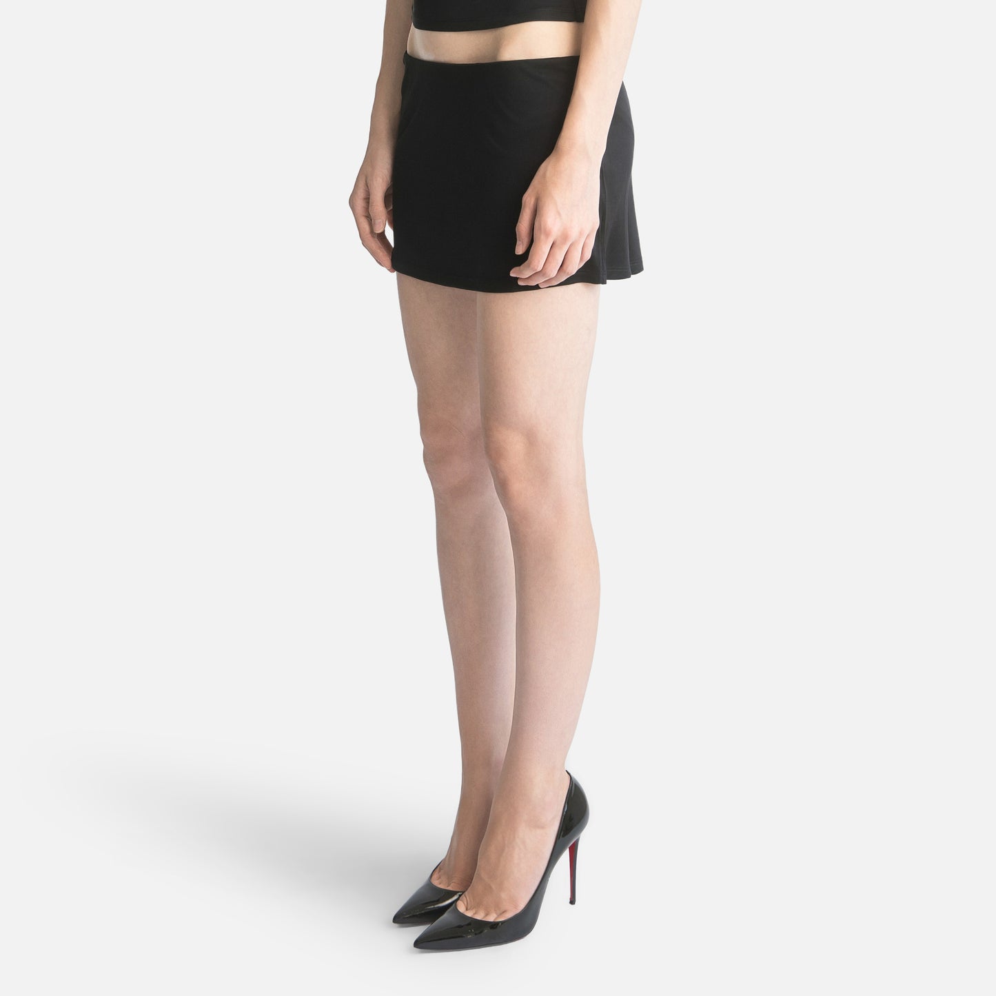 Silk Jersey Mini Skirt