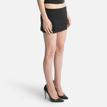 Silk Jersey Mini Skirt