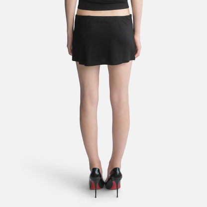 Silk Jersey Mini Skirt