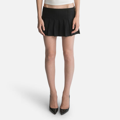 Low-rise Panel Mini Skirt