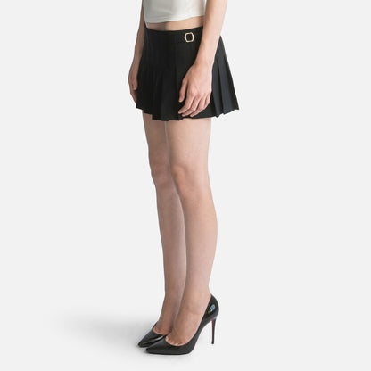 Low-rise Panel Mini Skirt