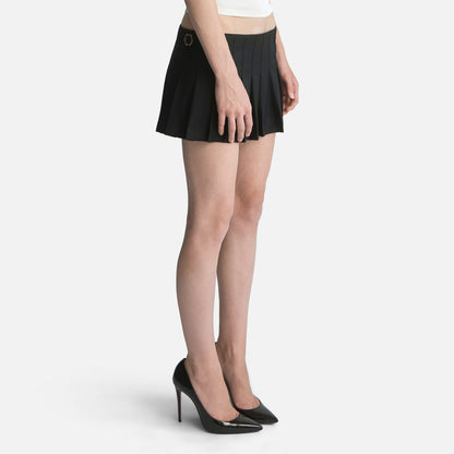 Low-rise Panel Mini Skirt