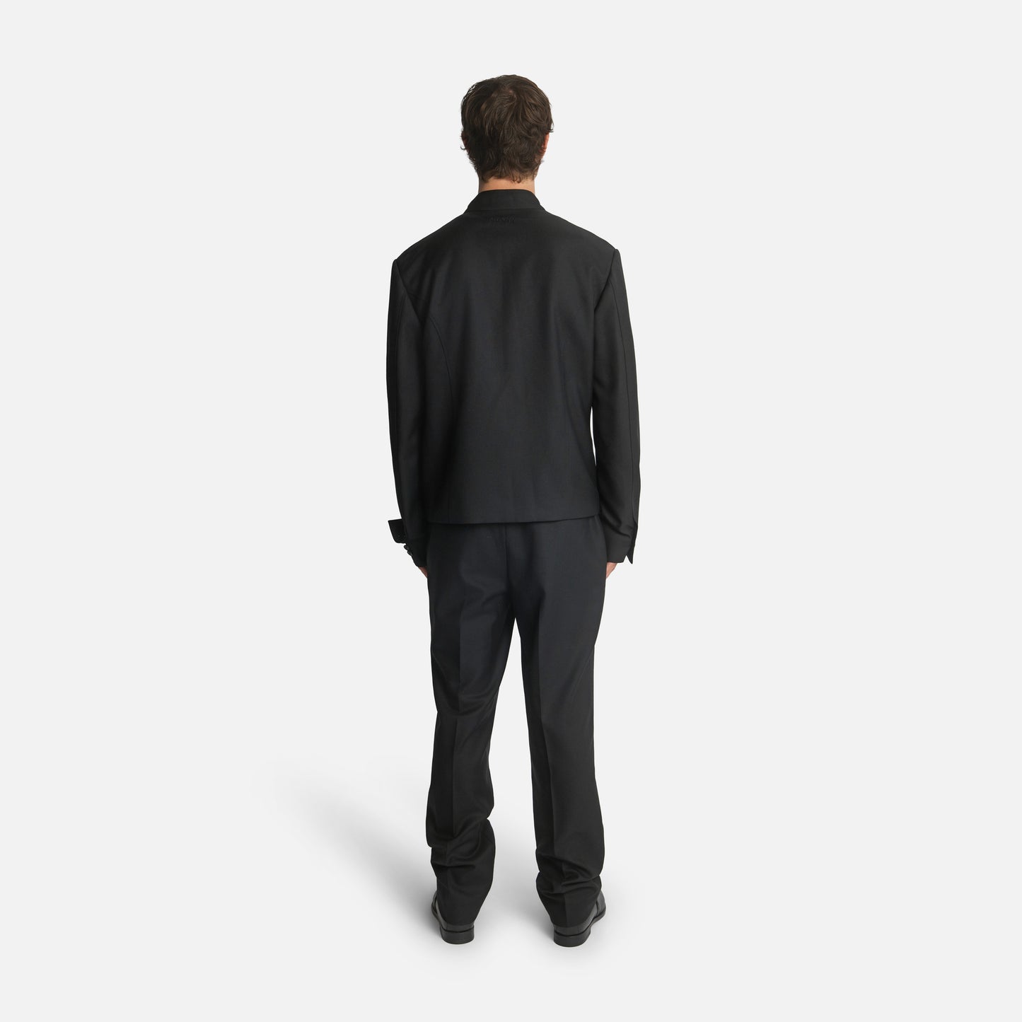 Homme Stand Collar Double-Breasted Jacket