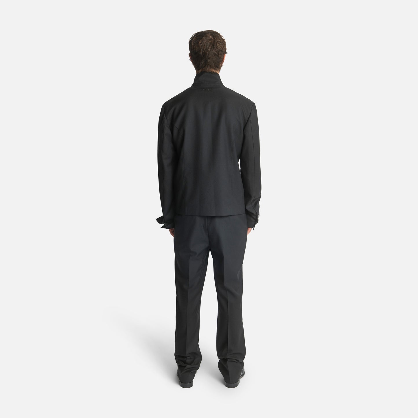 Homme Wrap Neck Double-Breasted Jacket