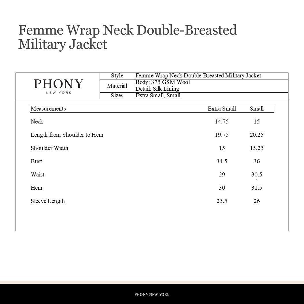 Femme Wrap Neck Double-Breasted Jacket