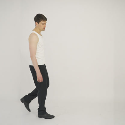 Homme White Cotton Tank