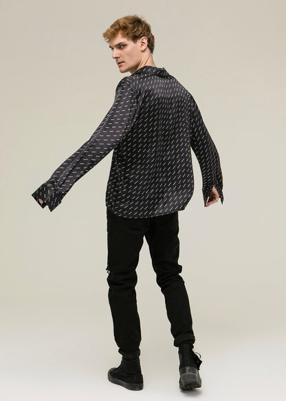 PHONY Print Silk Button Down