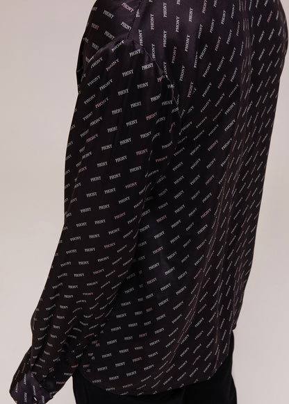 PHONY Print Silk Button Down
