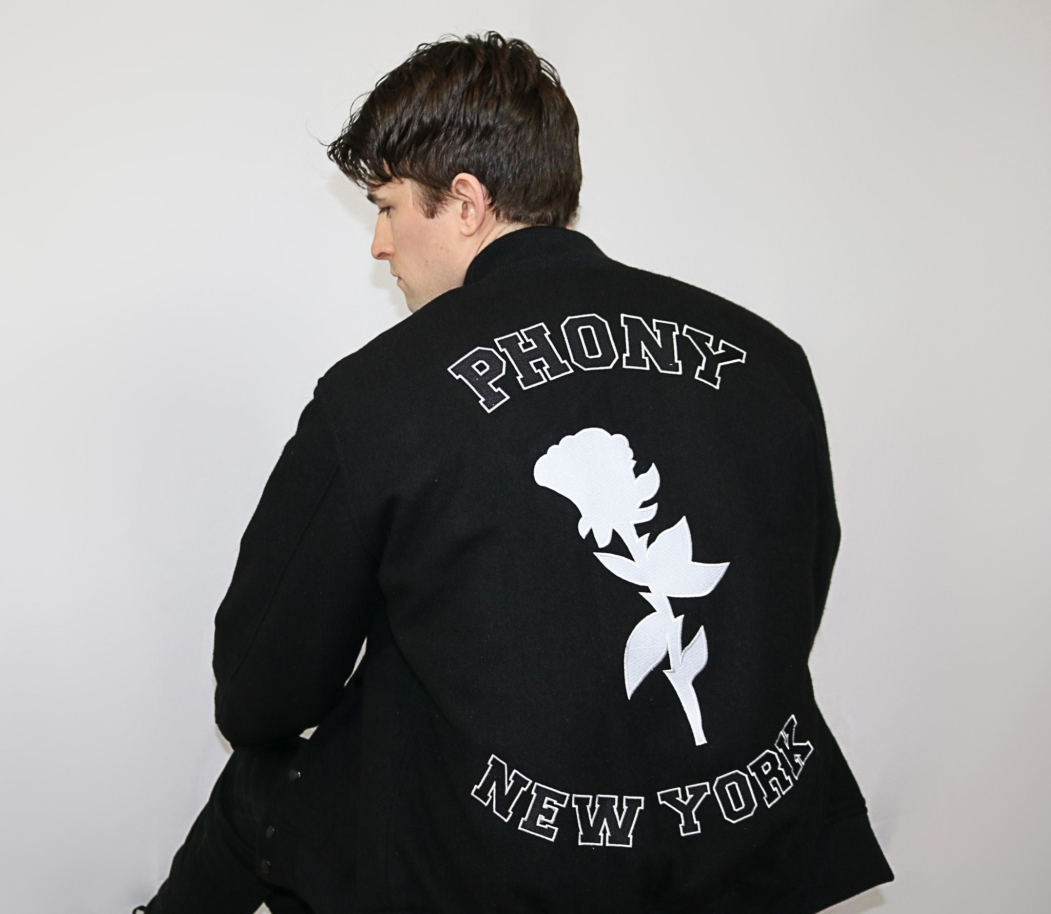 White sales rose jacket