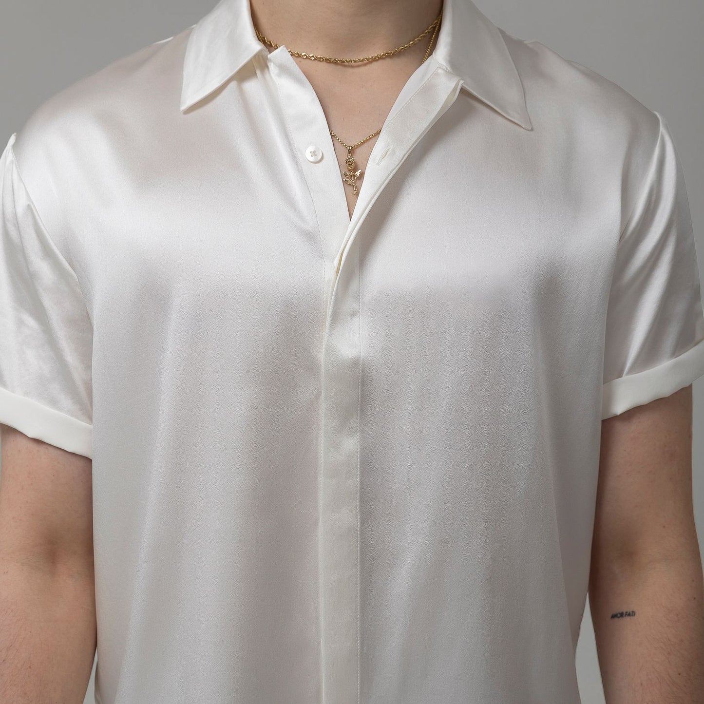 Silk Short Sleeve - Pearl